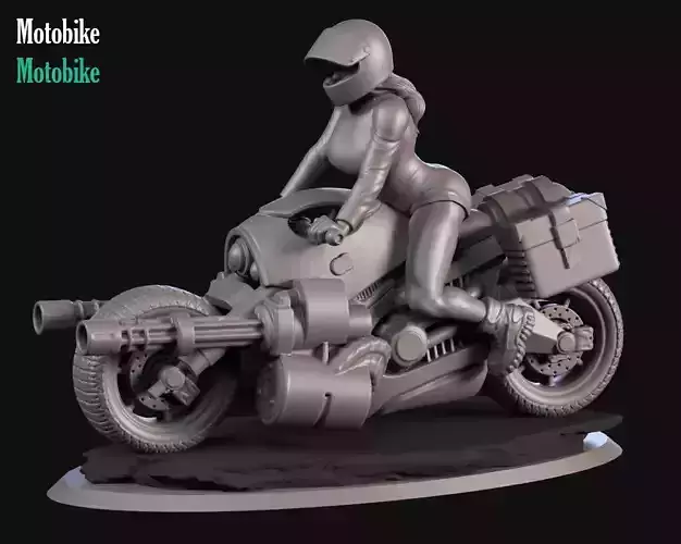 Sci fi moto 3D print model
