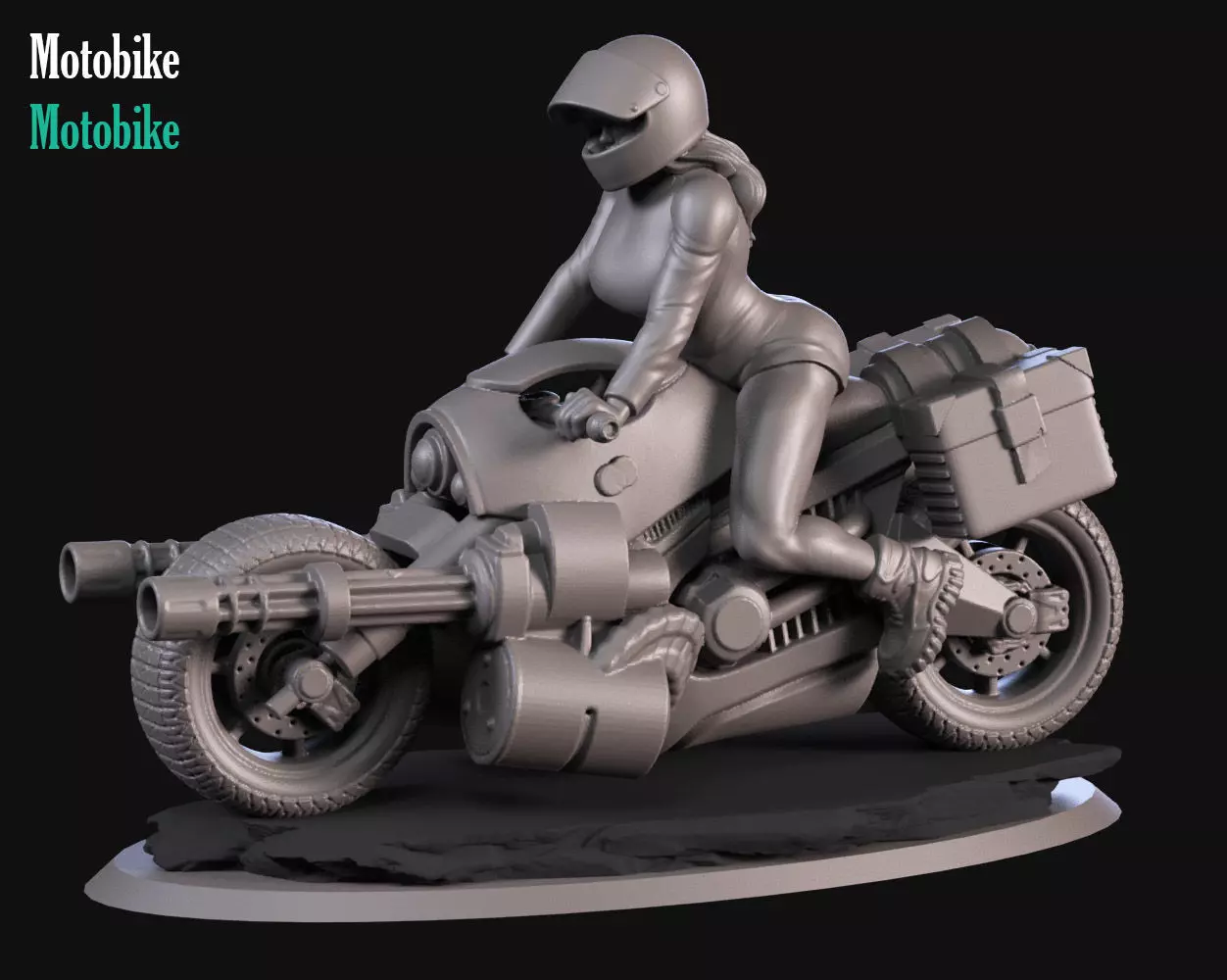 Sci fi moto 3D print model_0