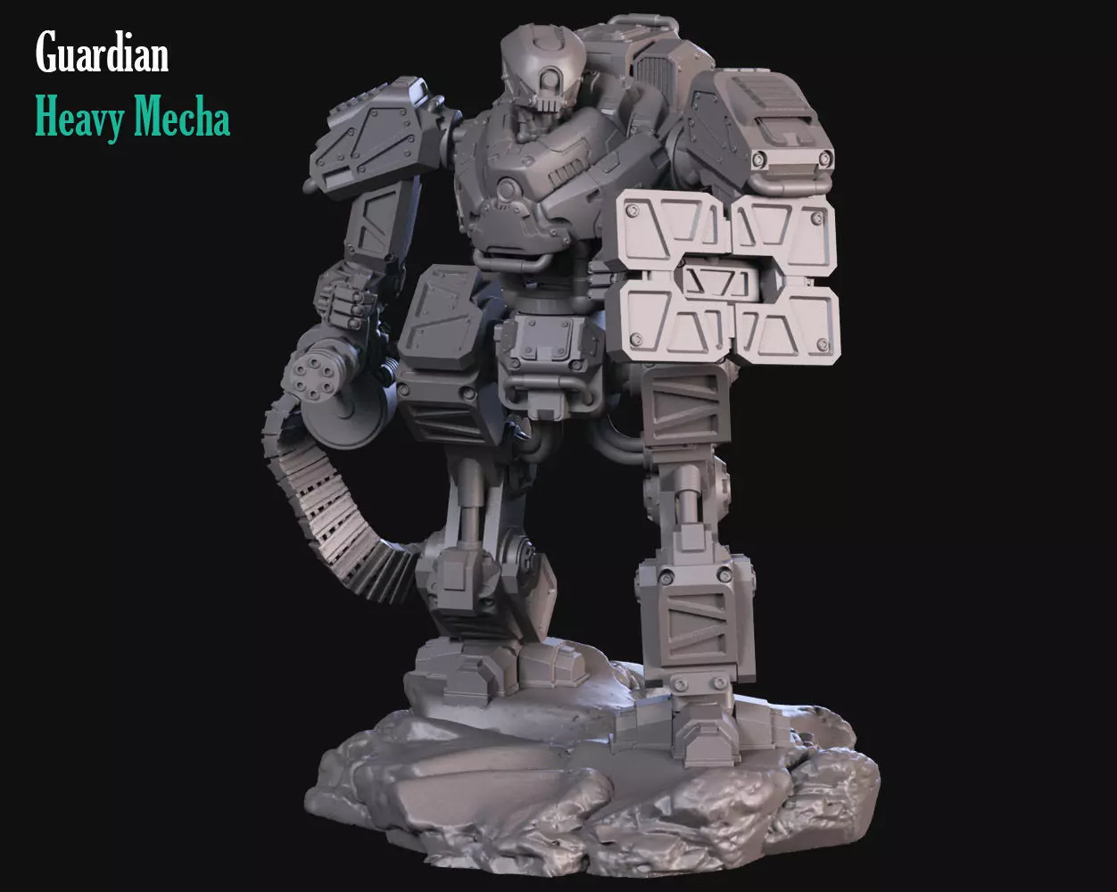 Heavy Guard Mecha 3D print model_0
