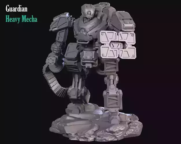 Heavy Guard Mecha 3D print model