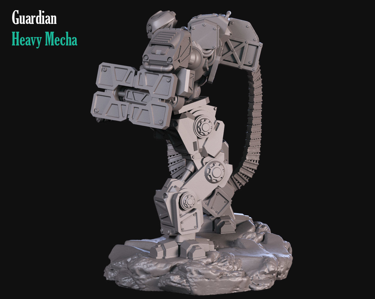 Heavy Guard Mecha 3D print model_1
