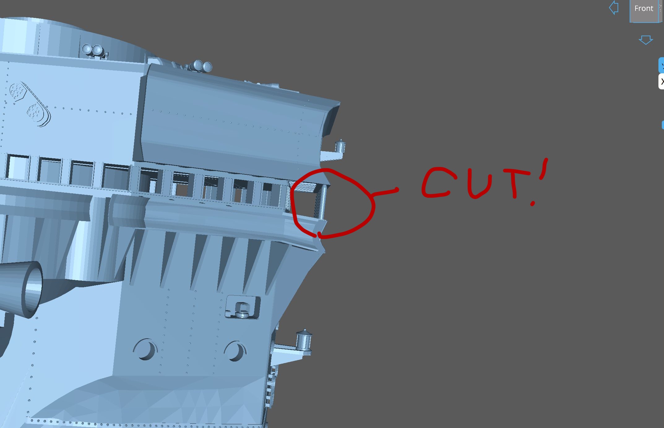 Japanese Battleship Yamato 3D printer CG model 3D print model_4