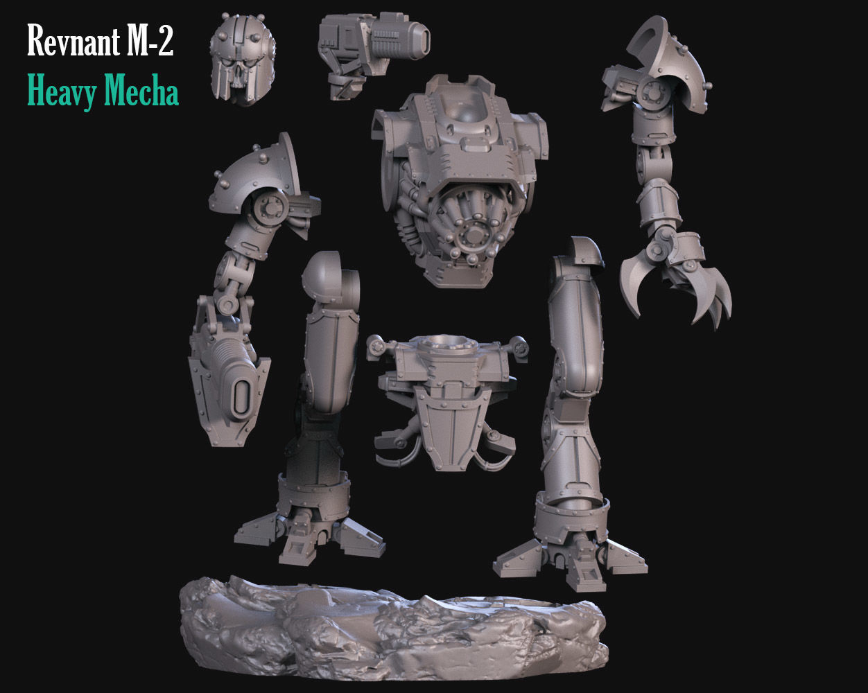 Heavy Mecha Revenant M-2 3D print model_1