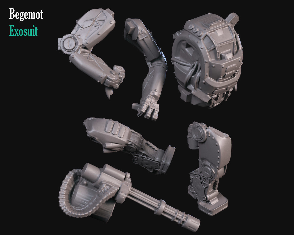 Begemot Exosuit 3D print model_1