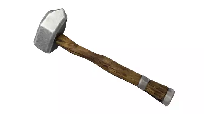 Medieval Hammer 3D Model 3D model