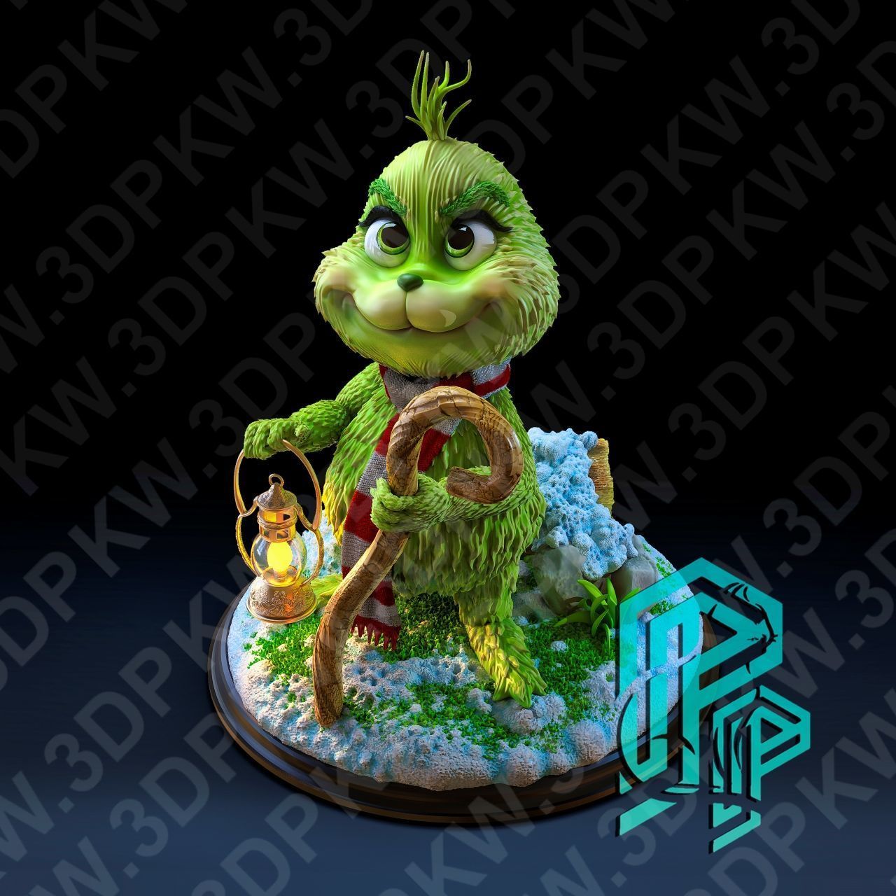the grinch 3D print model_1