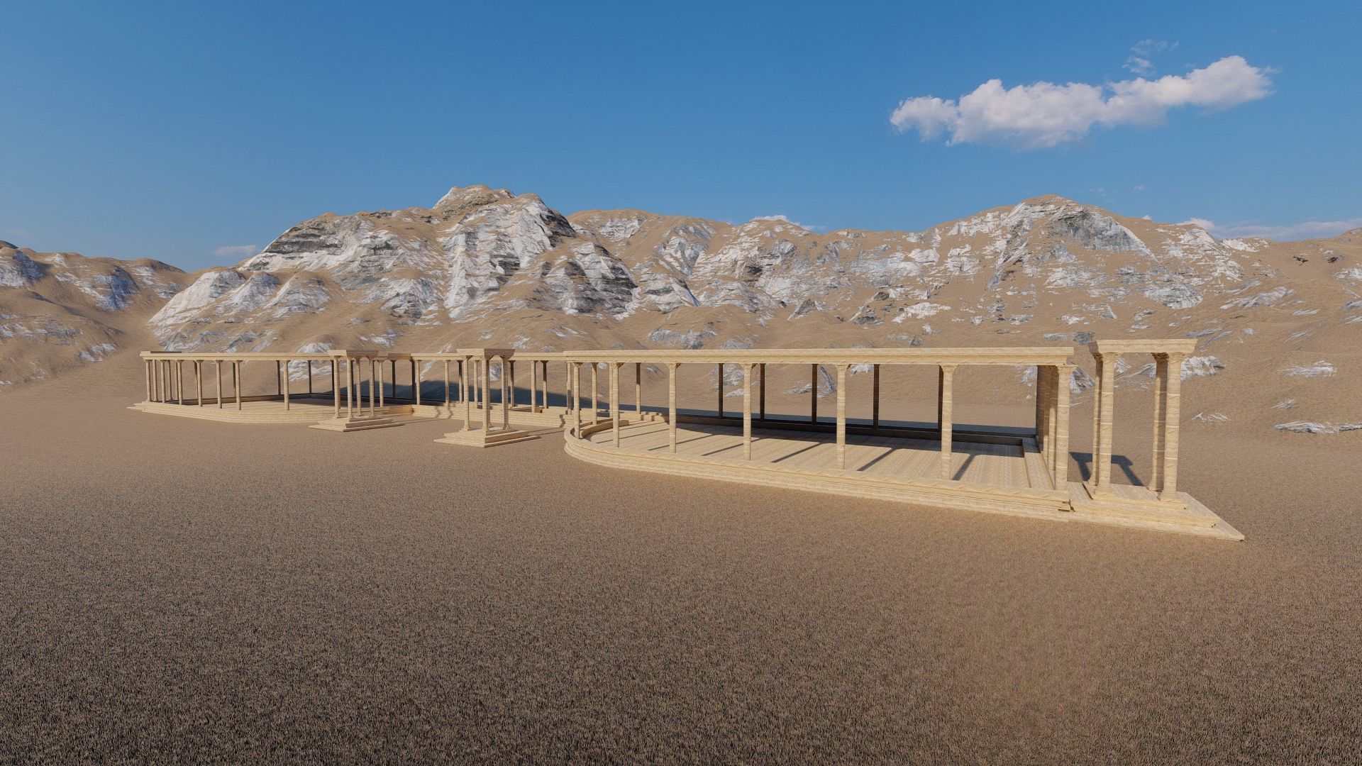 Parthenon-Historical Greek Temple 3D model_9