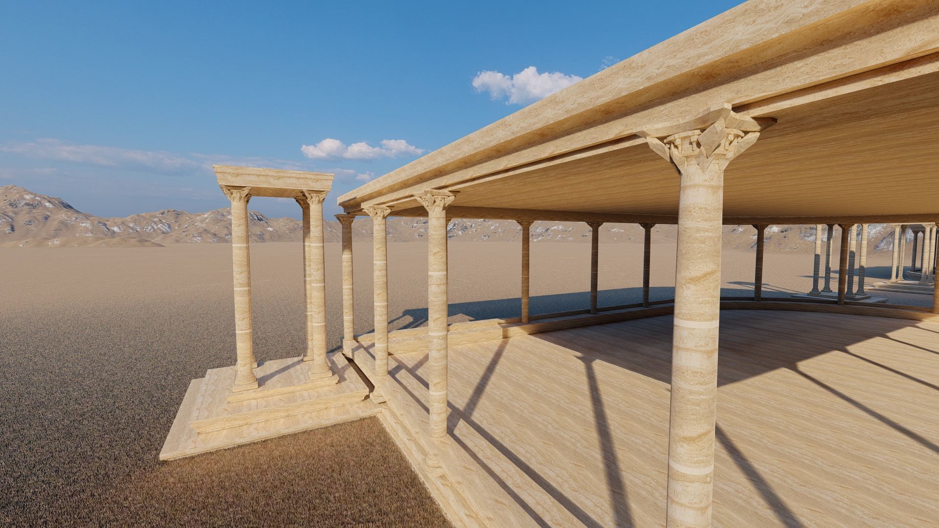 Parthenon-Historical Greek Temple 3D model_7