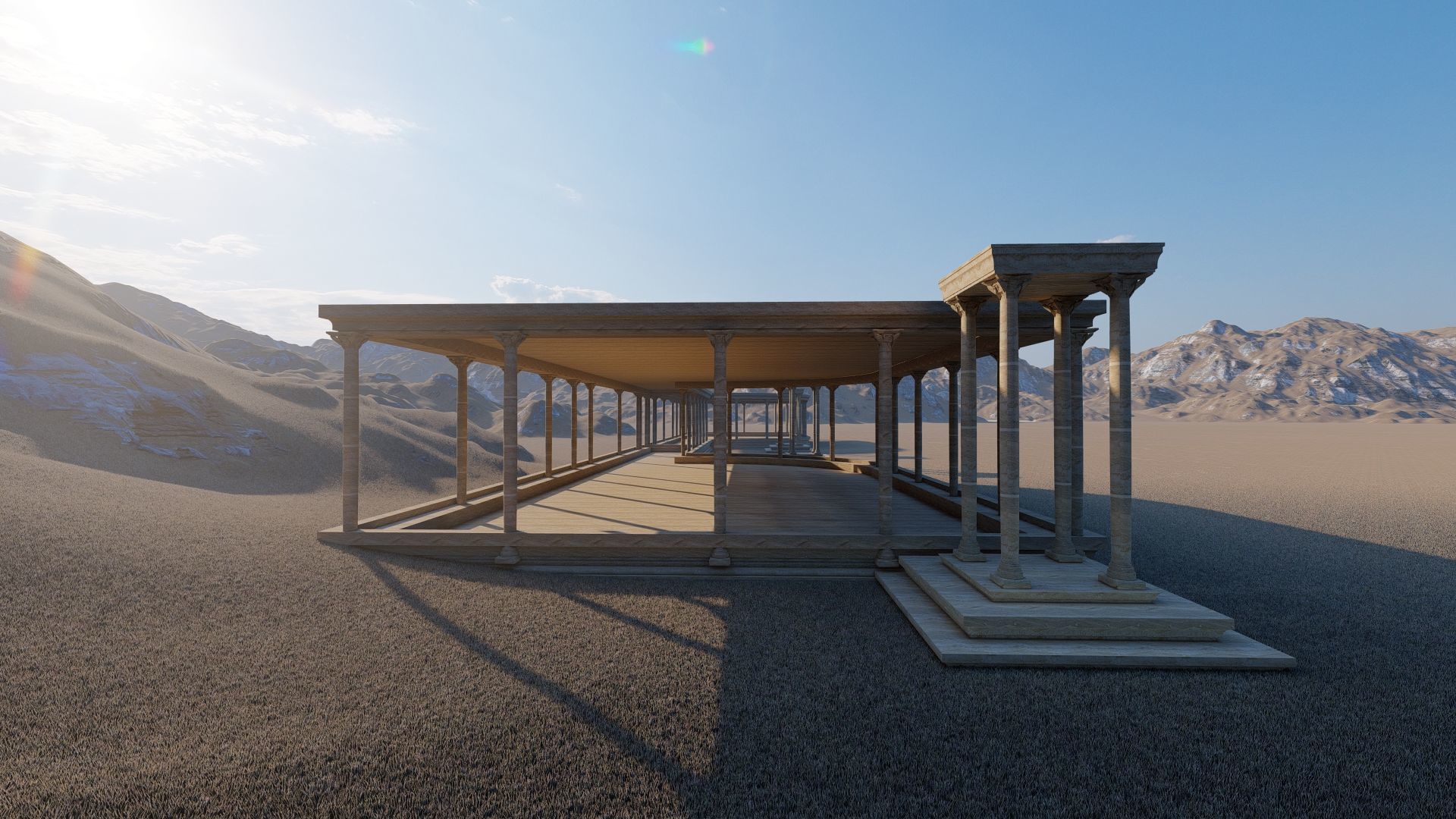 Parthenon-Historical Greek Temple 3D model_3