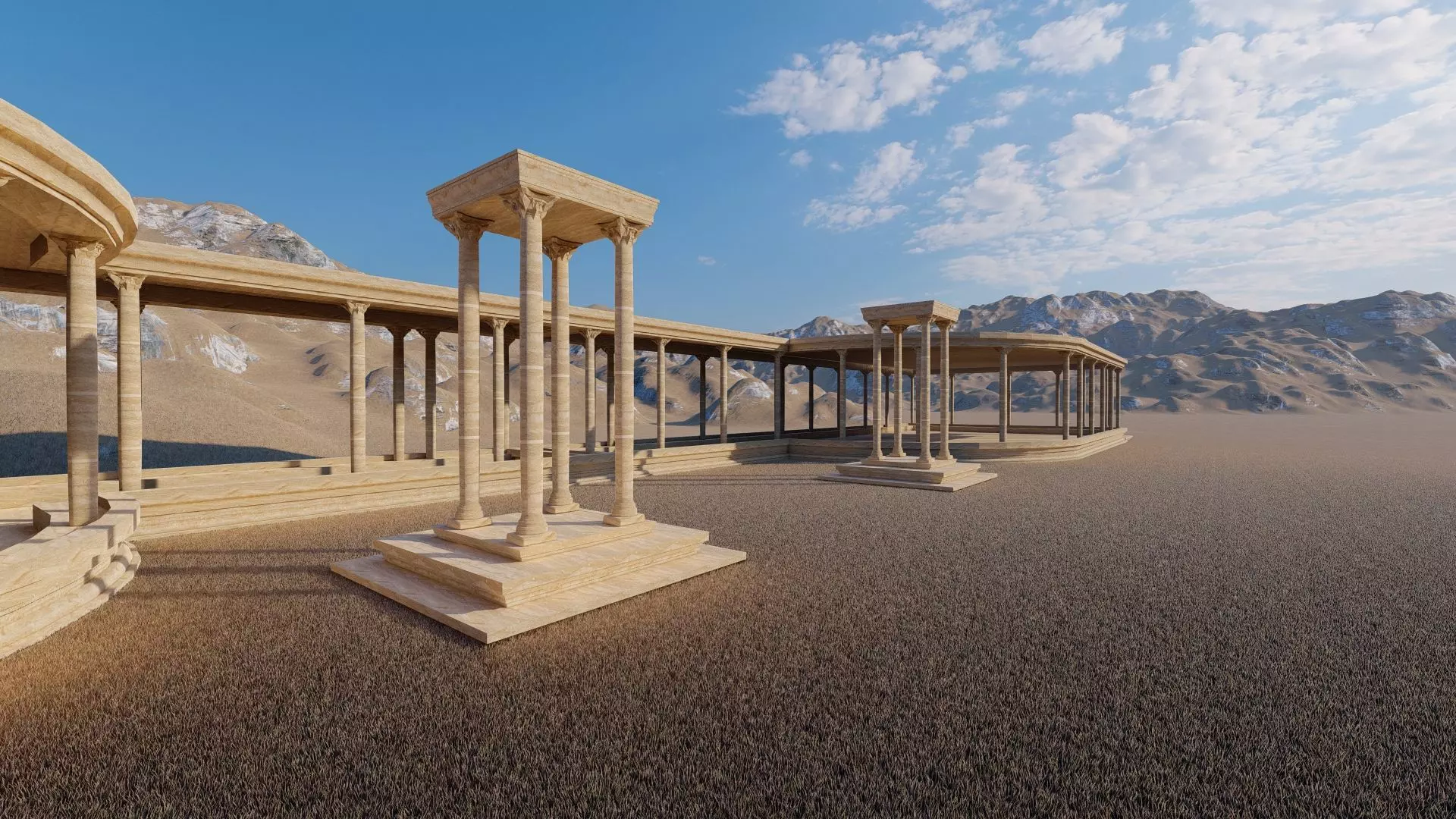 Parthenon-Historical Greek Temple 3D model_0