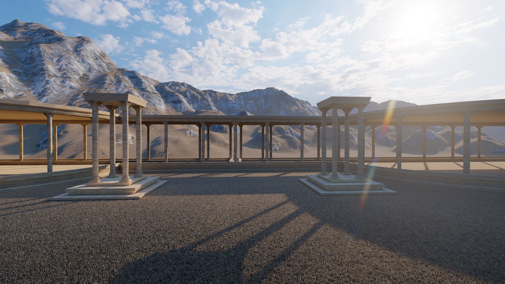 Parthenon-Historical Greek Temple 3D model_2