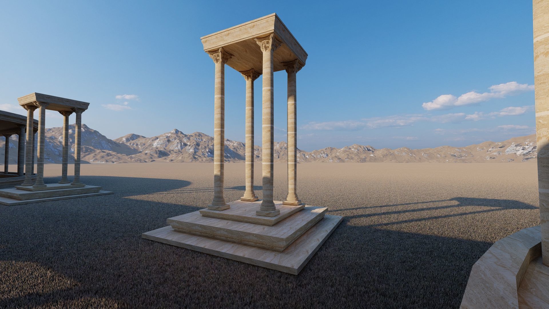 Parthenon-Historical Greek Temple 3D model_8