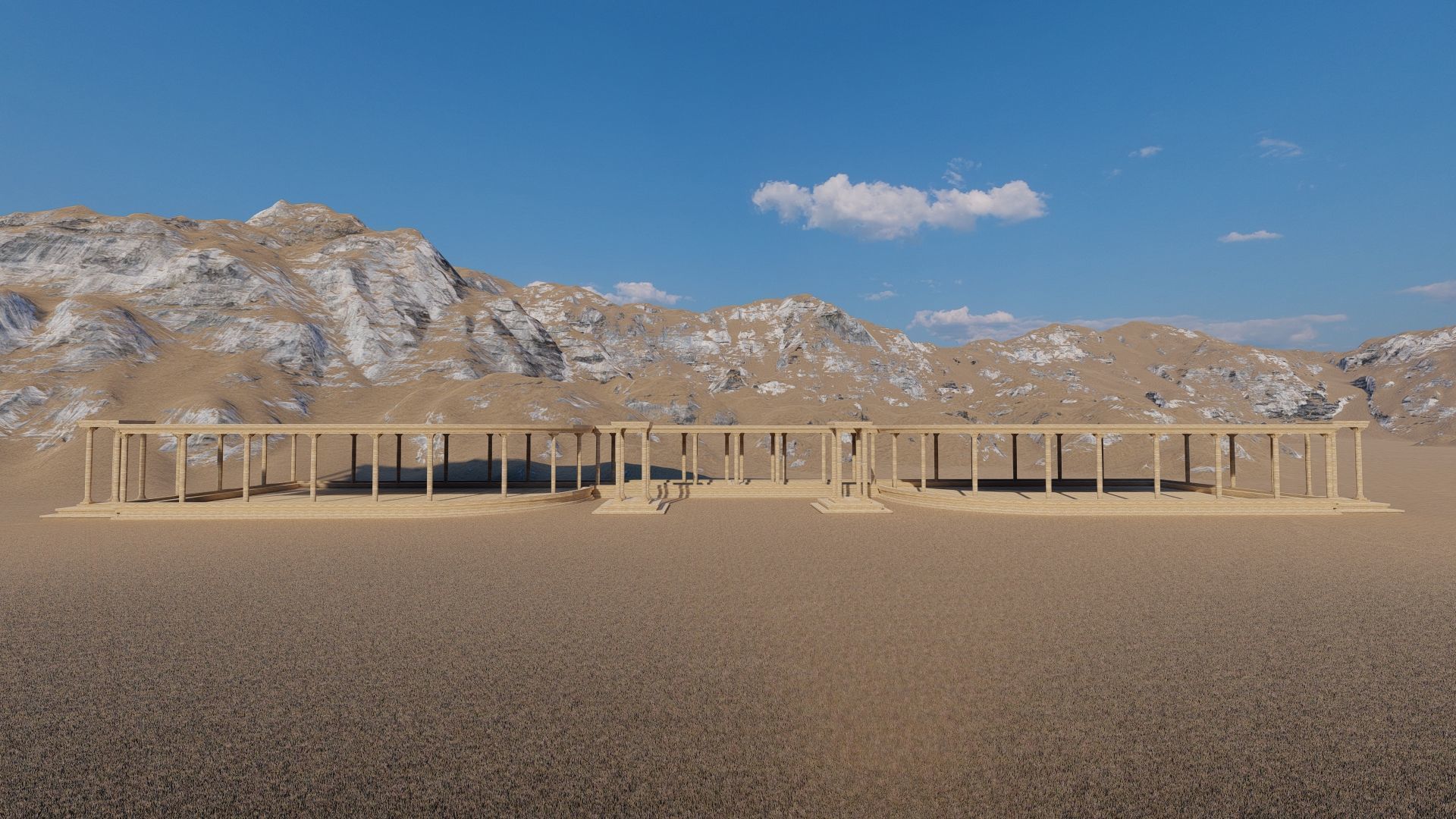 Parthenon-Historical Greek Temple 3D model_5