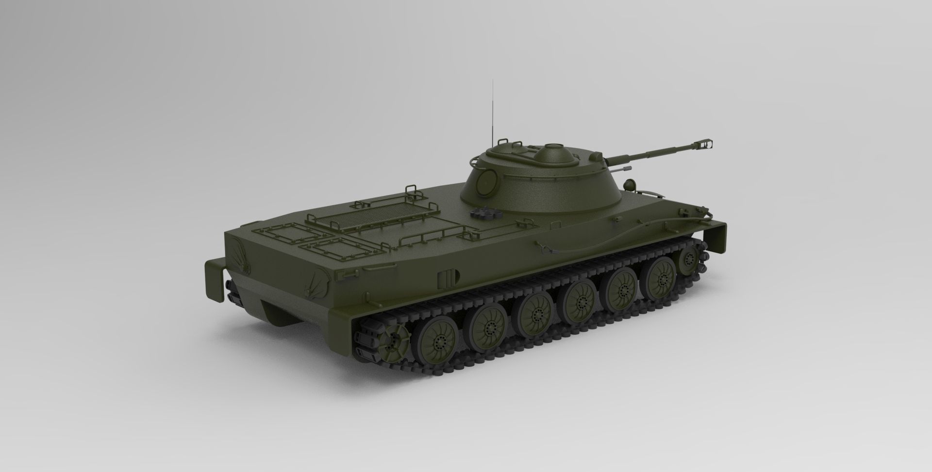 PT-76 tank 3D model_1