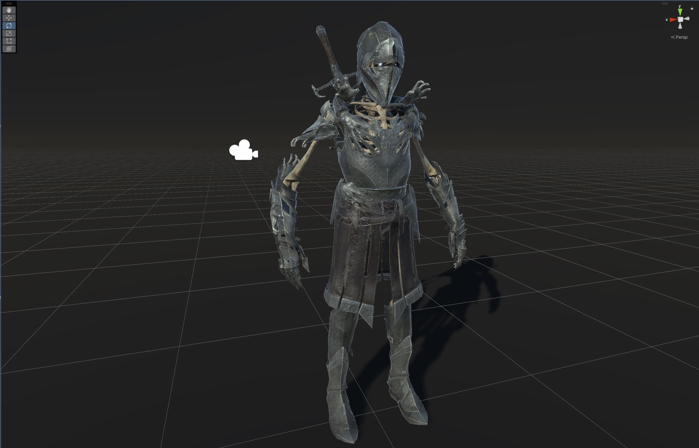 Skeleton 1 Low-poly 3D model_35