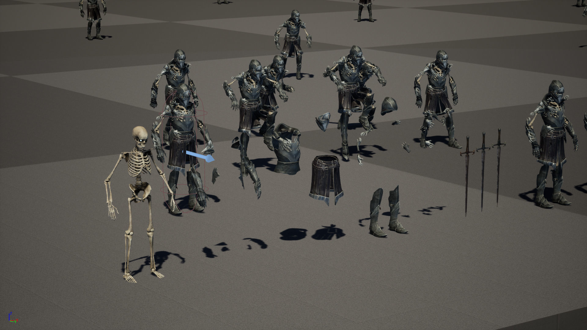 Skeleton 1 Low-poly 3D model_40