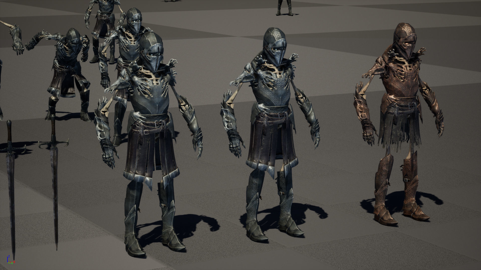 Skeleton 1 Low-poly 3D model_41