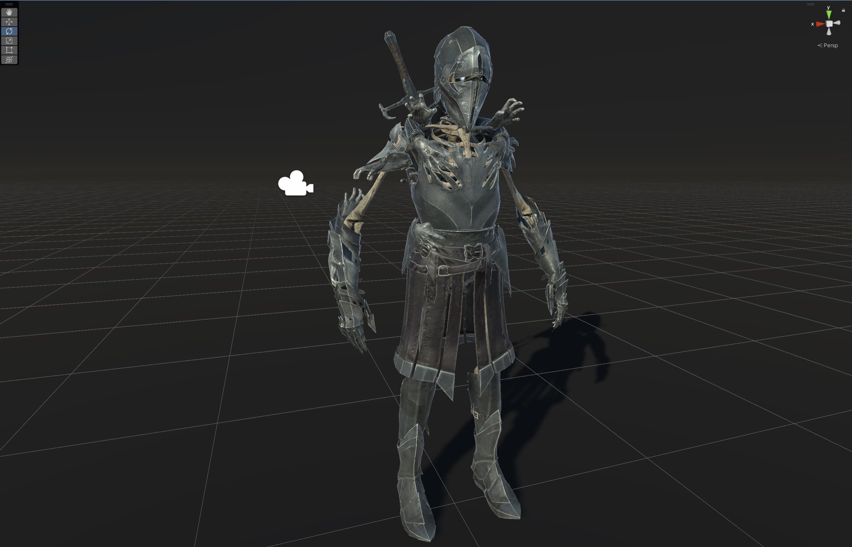 Skeleton 1 Low-poly 3D model_34