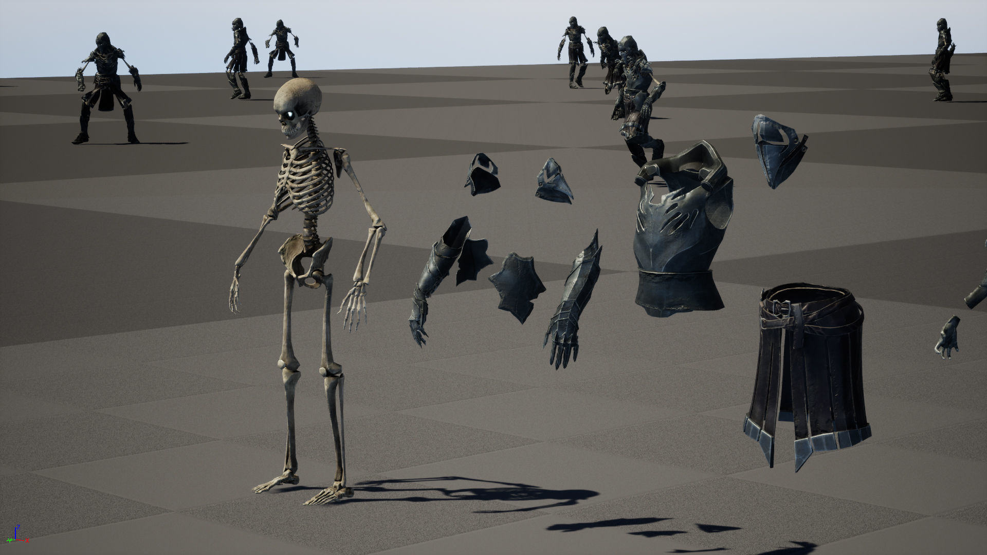 Skeleton 1 Low-poly 3D model_43