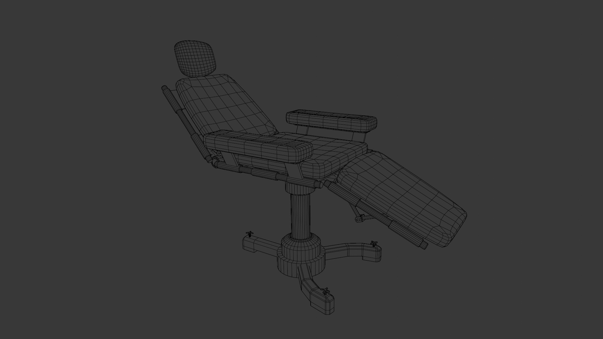 Medical Chair 3D Model Low-poly 3D model_12