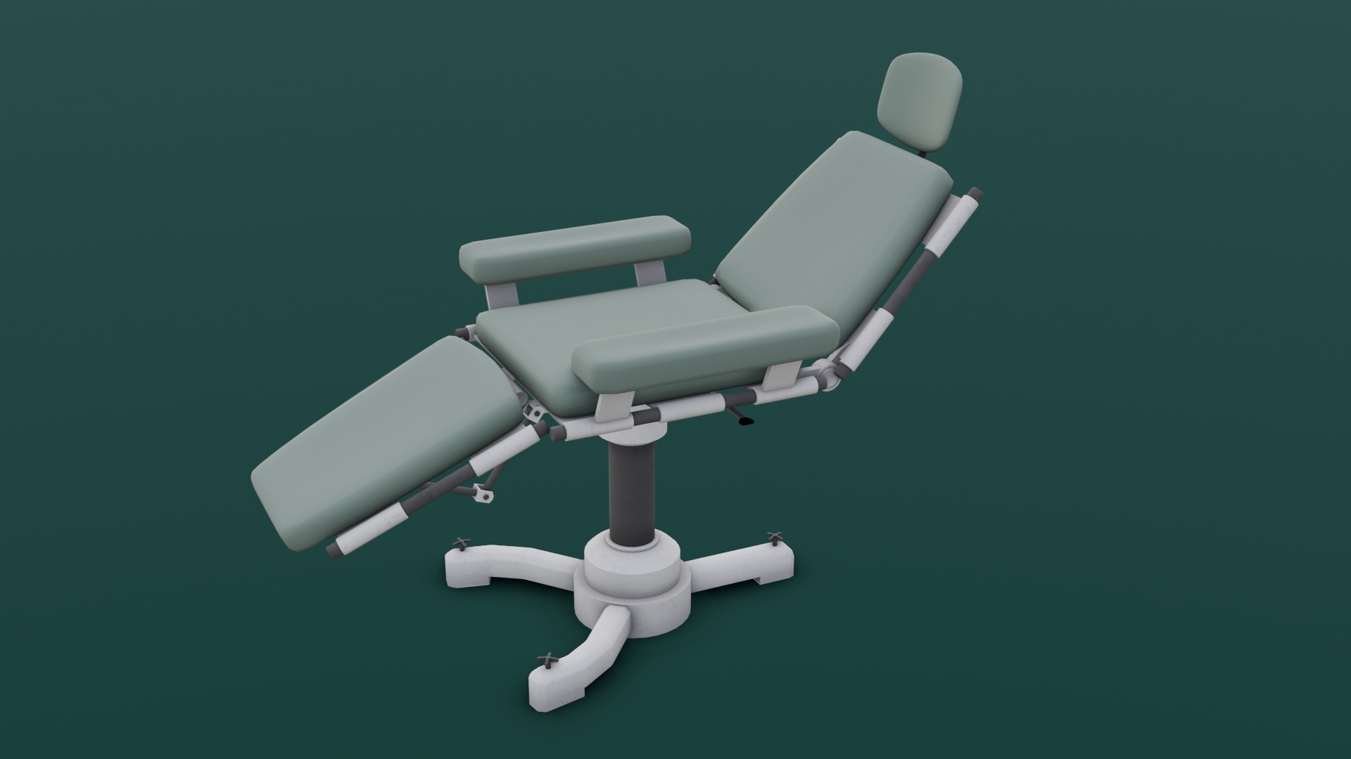 Medical Chair 3D Model Low-poly 3D model_3