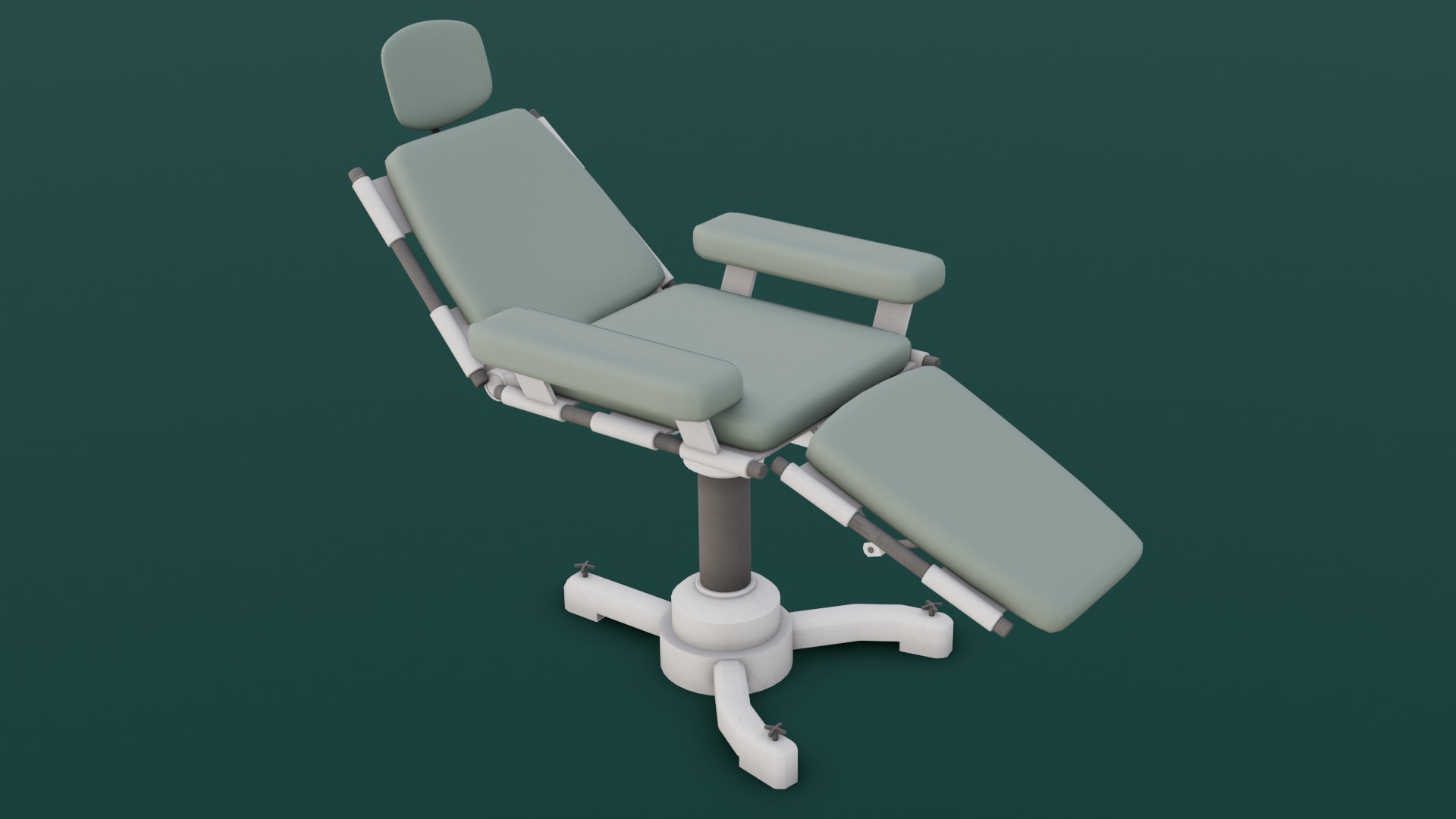 Medical Chair 3D Model Low-poly 3D model_2