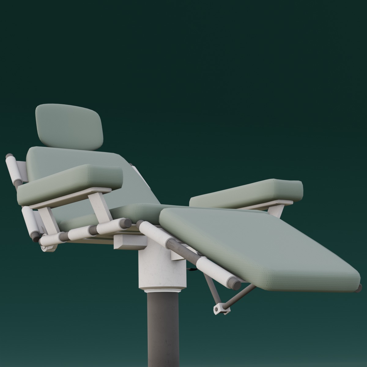 Medical Chair 3D Model Low-poly 3D model_6