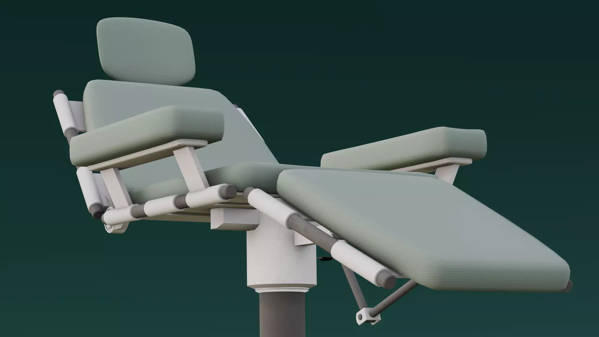 Medical Chair 3D Model Low-poly 3D model_0