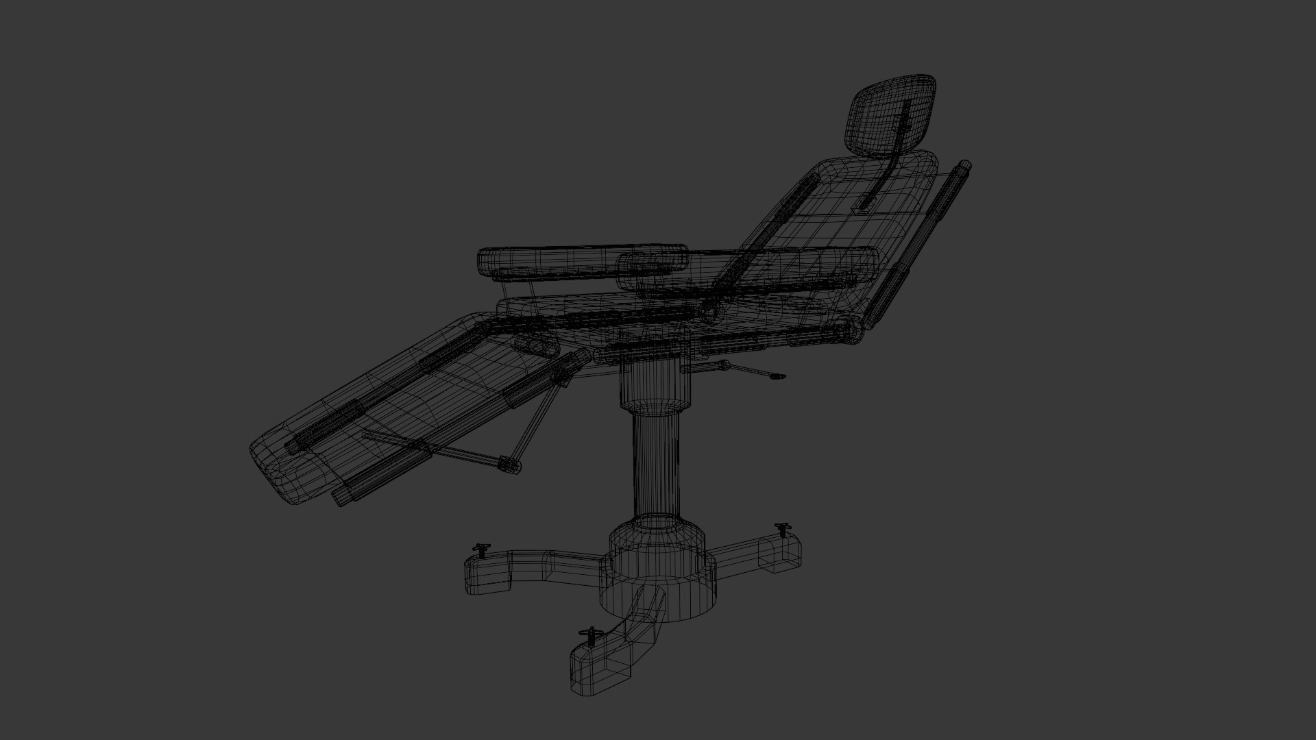 Medical Chair 3D Model Low-poly 3D model_8