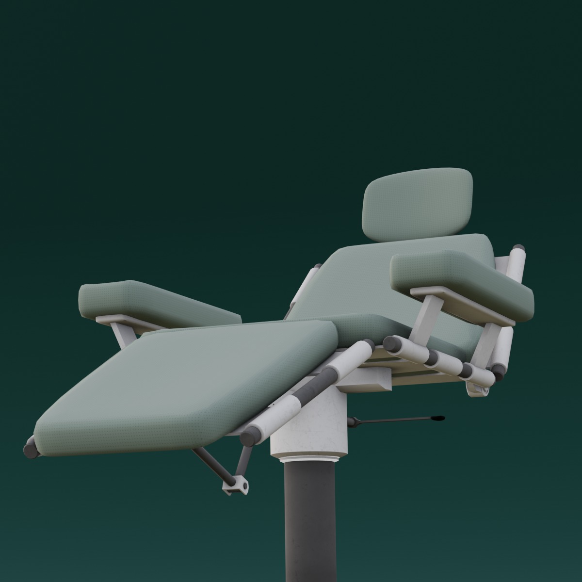 Medical Chair 3D Model Low-poly 3D model_7