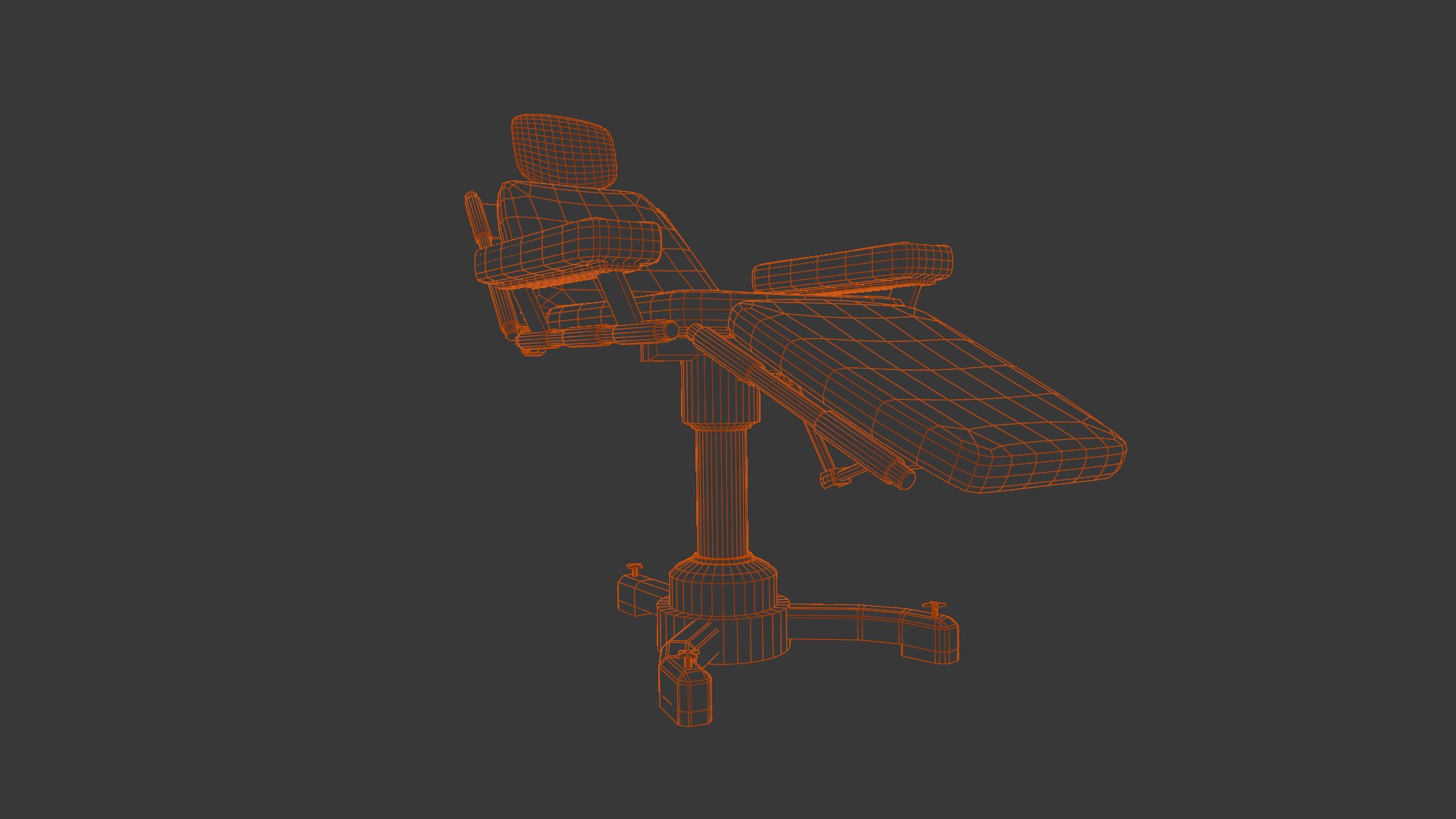 Medical Chair 3D Model Low-poly 3D model_10