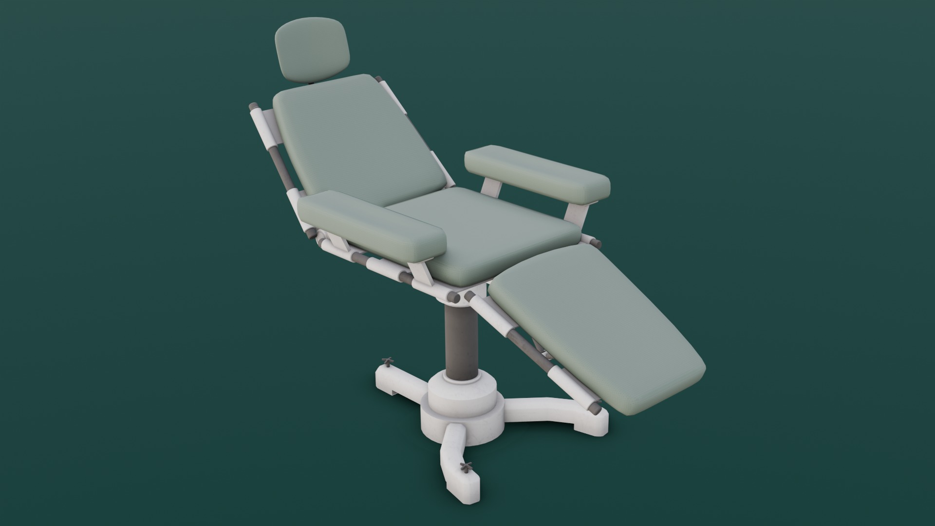 Medical Chair 3D Model Low-poly 3D model_16