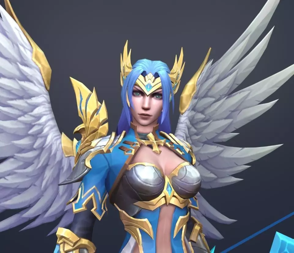 angel bow 3D model_0