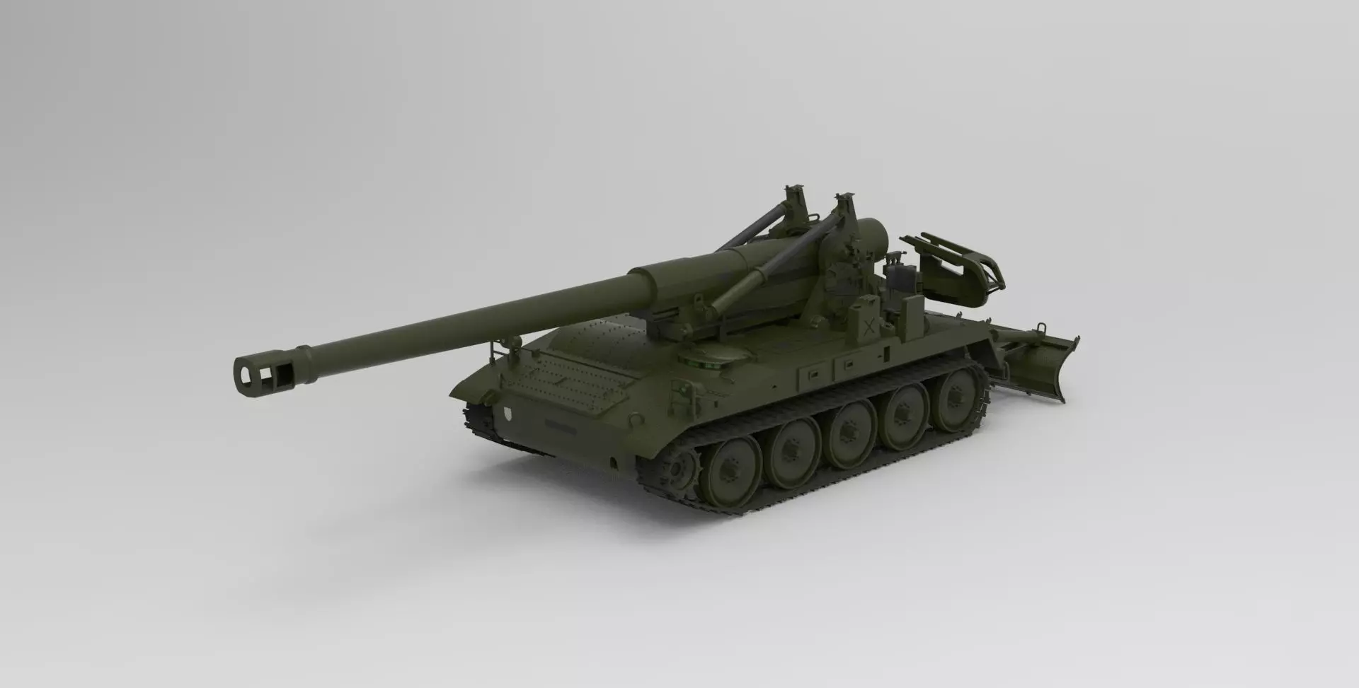 M110 howitzer 3D model_0