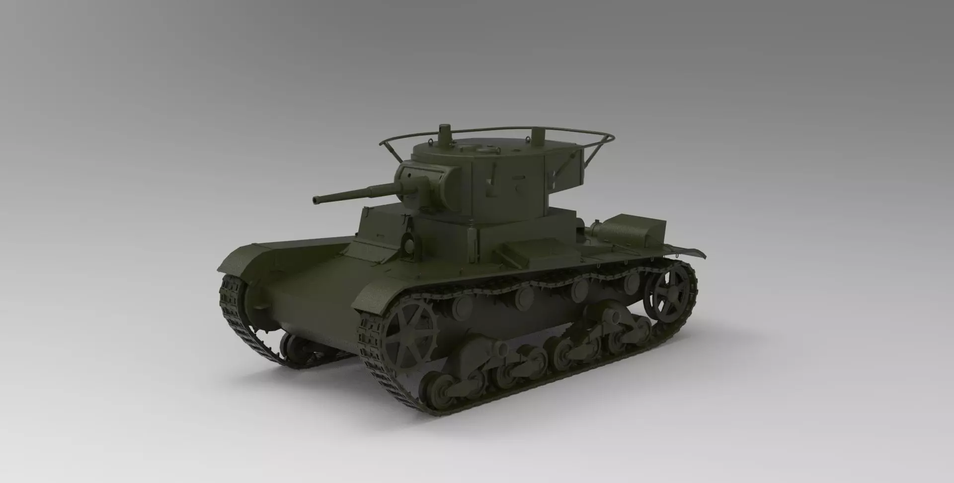 T-26 tank 3D model