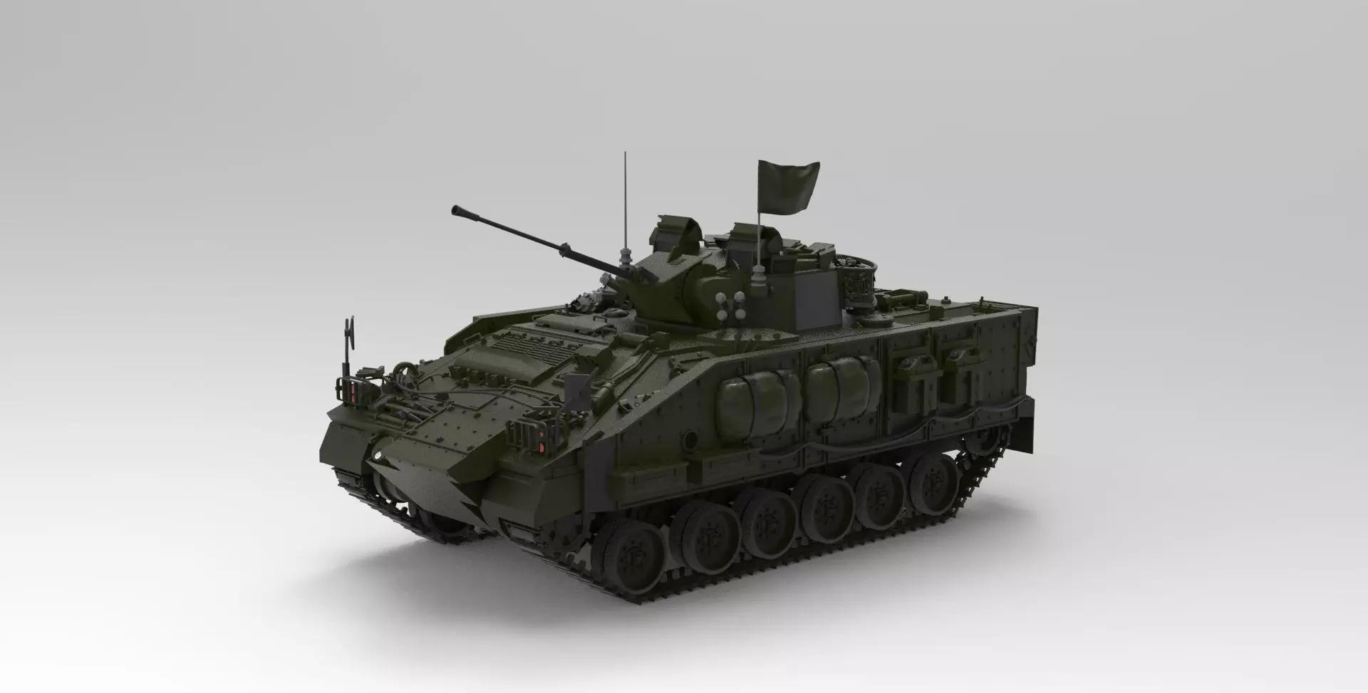 Warrior Apc Armored vehicle 3D model