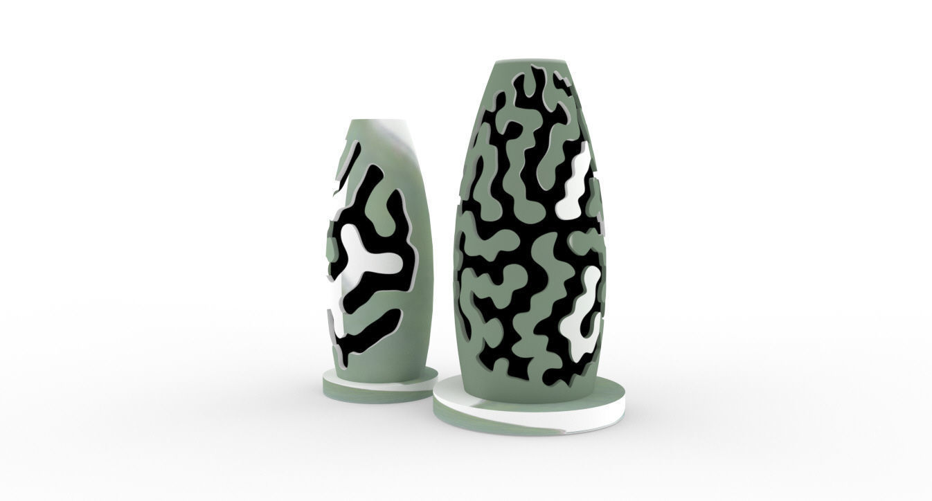 small geometric planters  3D print model_2