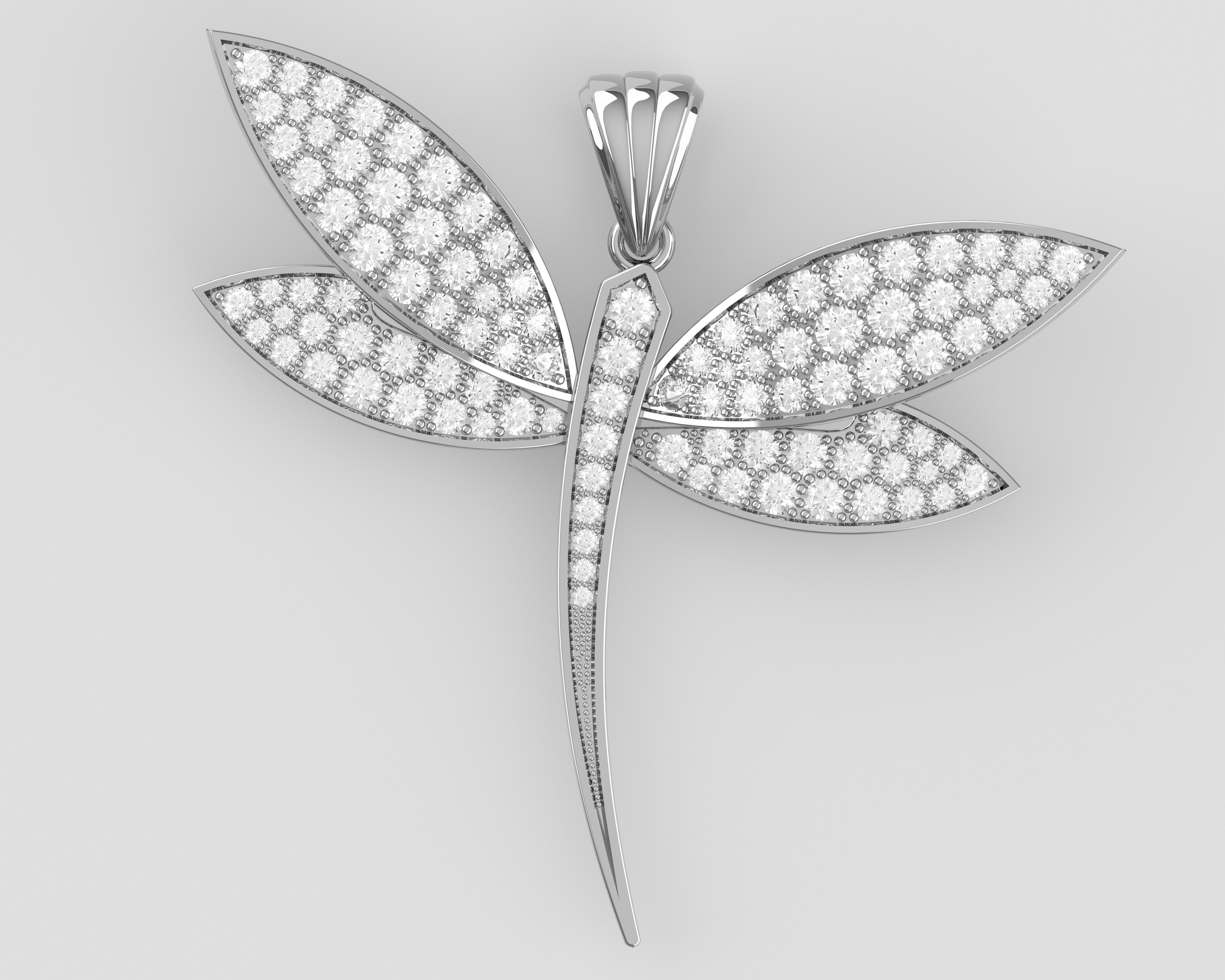 Dragonfly - Libellule Pendant G-720 3D print model_1