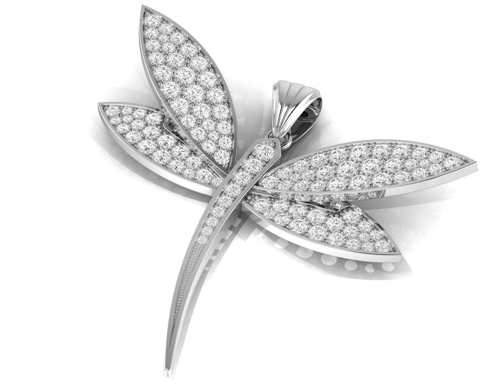 Dragonfly - Libellule Pendant G-720 3D print model_2