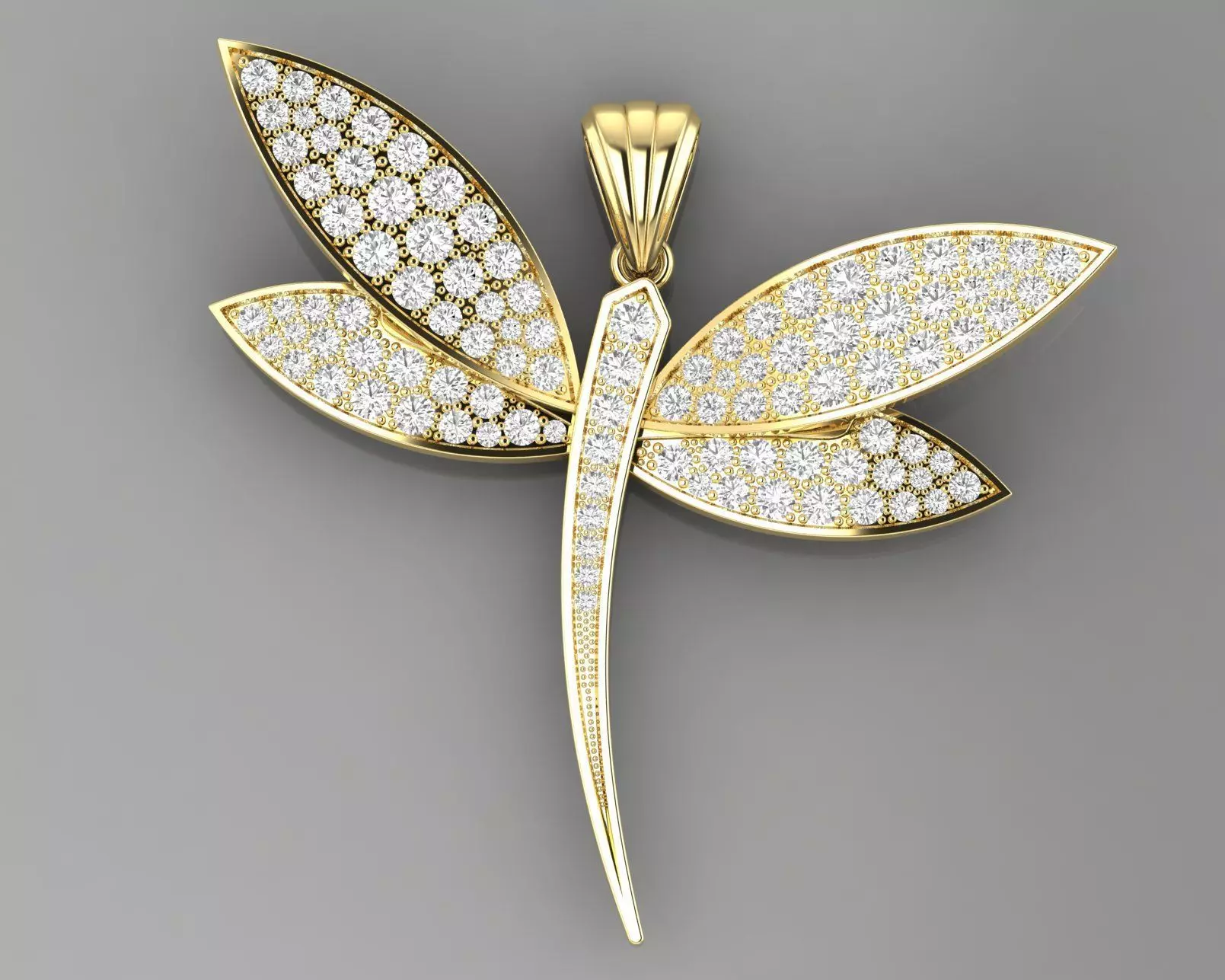 Dragonfly - Libellule Pendant G-720 3D print model_0