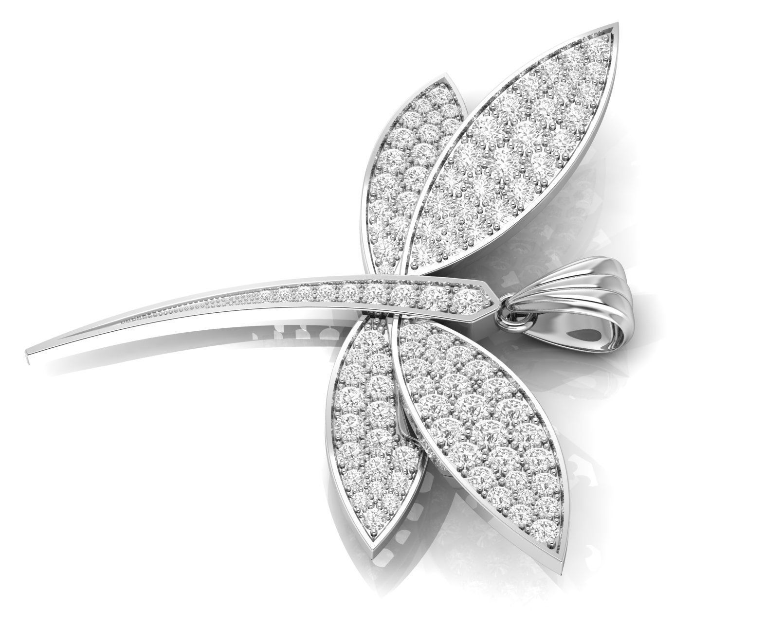 Dragonfly - Libellule Pendant G-720 3D print model_6