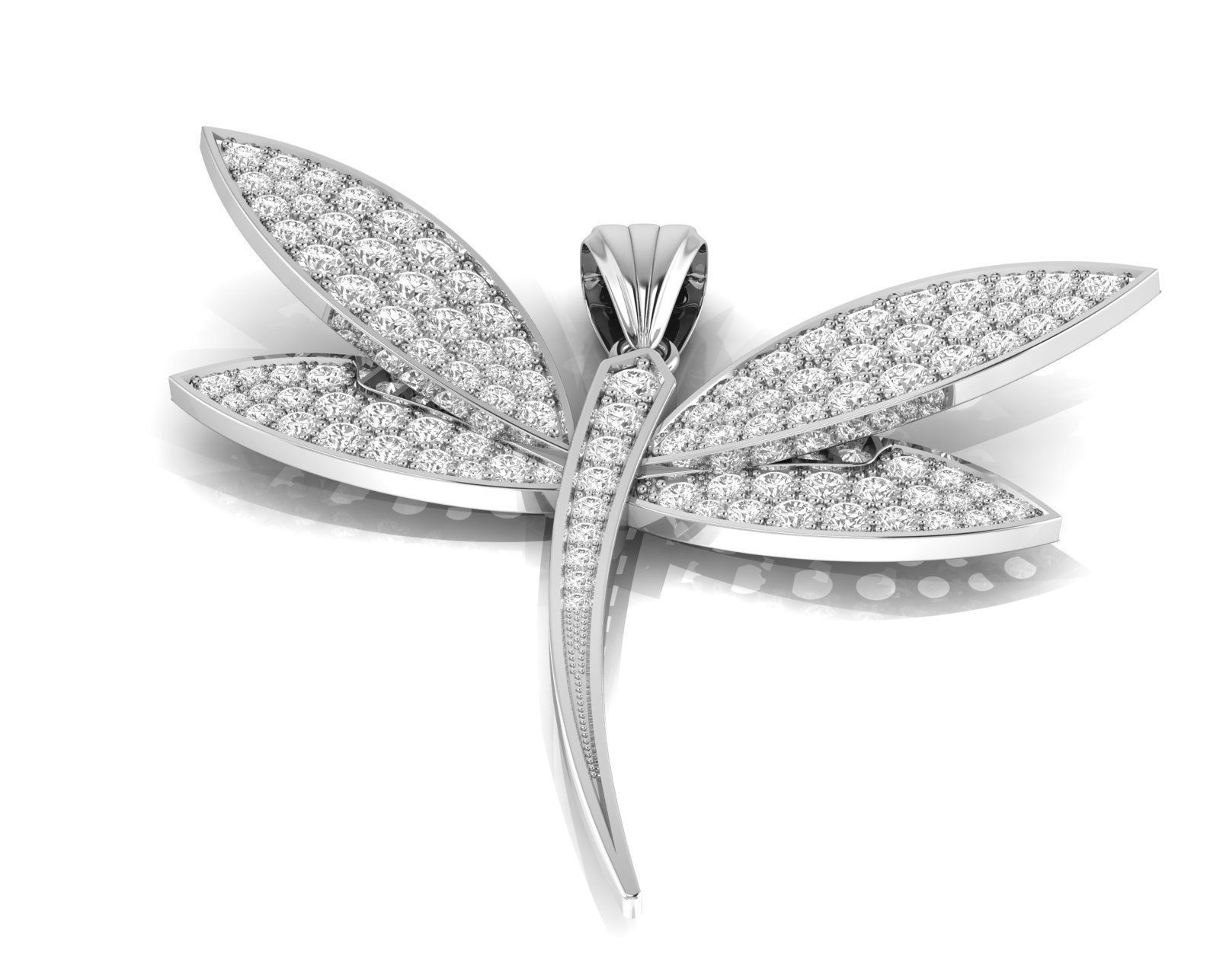 Dragonfly - Libellule Pendant G-720 3D print model_4