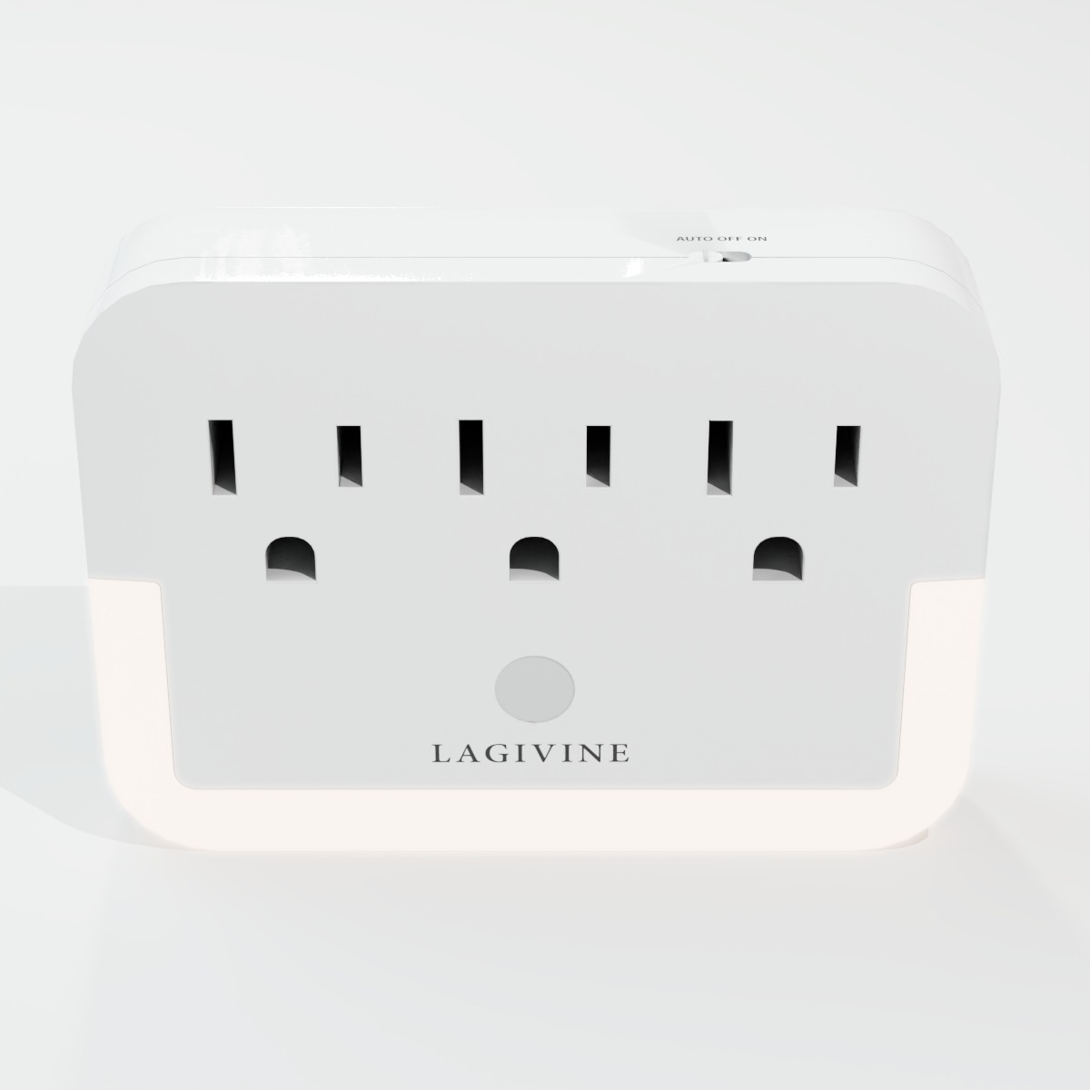 LAGIVINE Multiplug Wall Mount Outlet Extender - Night Light 3D model_5