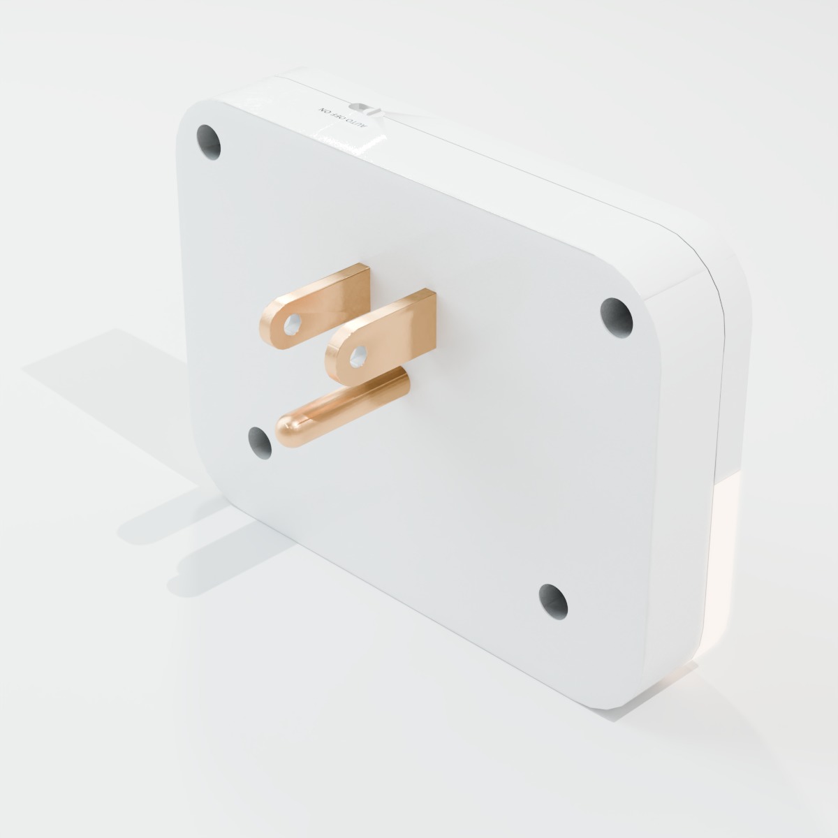 LAGIVINE Multiplug Wall Mount Outlet Extender - Night Light 3D model_3