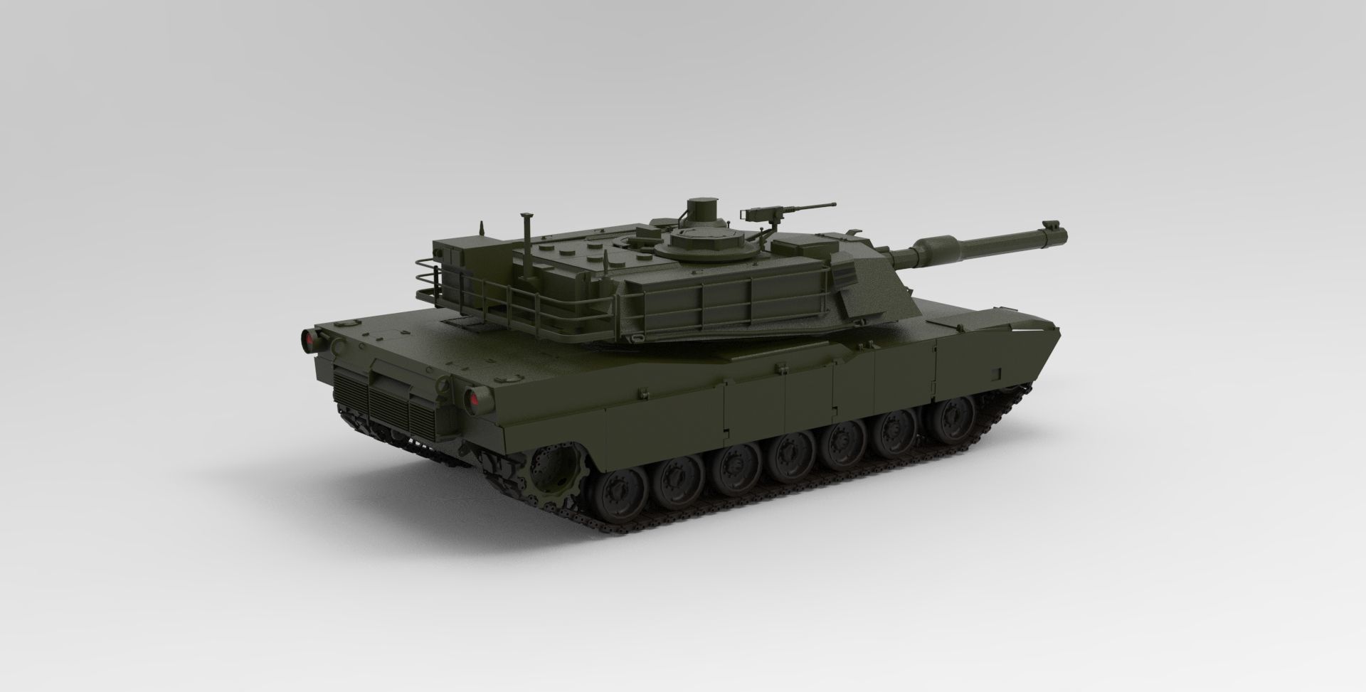 M1 Abrams Tank 3D model_1