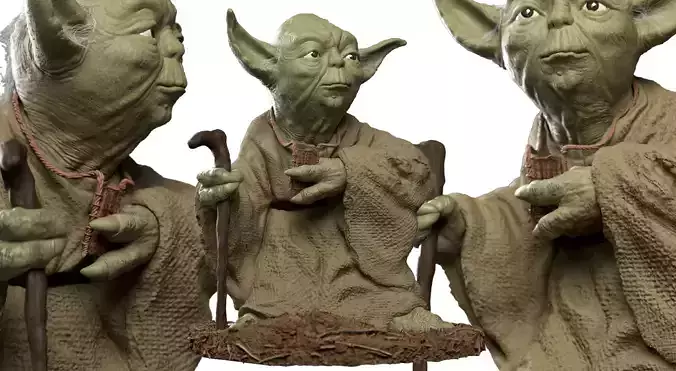 STAR WARS YODA JESUS SALMERON 3D print model