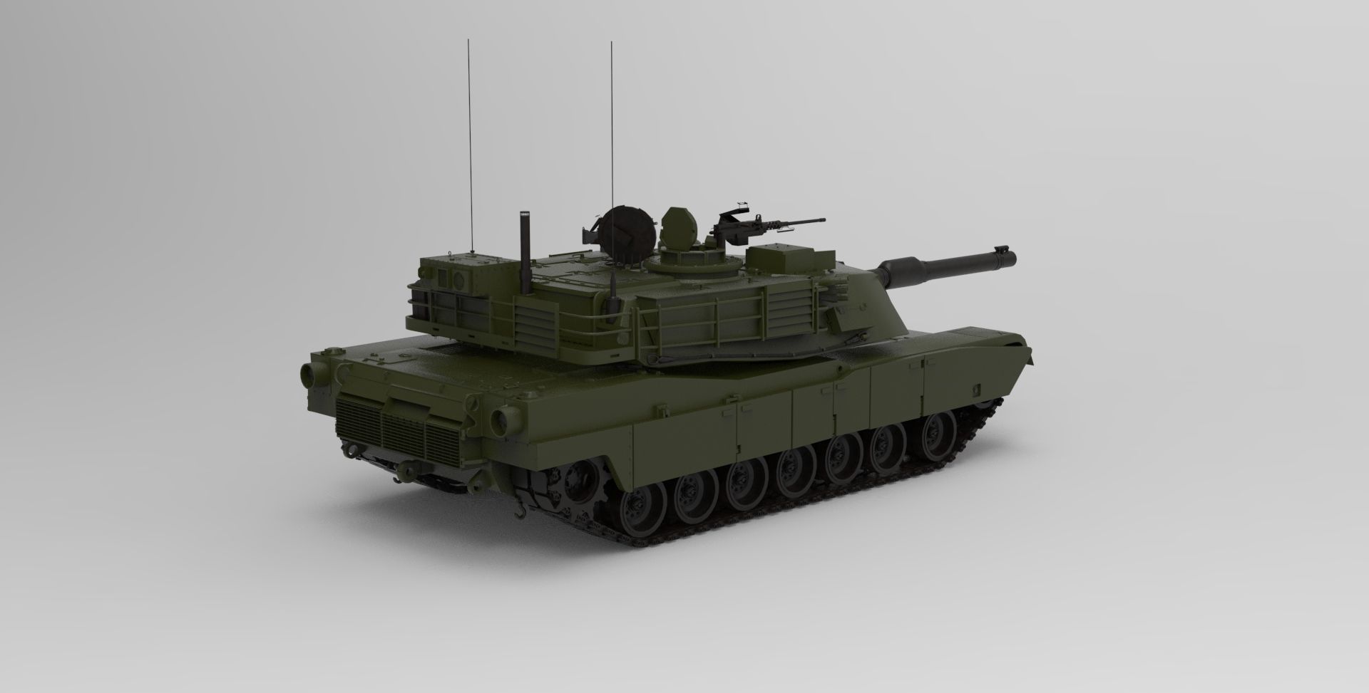 Abrams M1A2 3D model_1