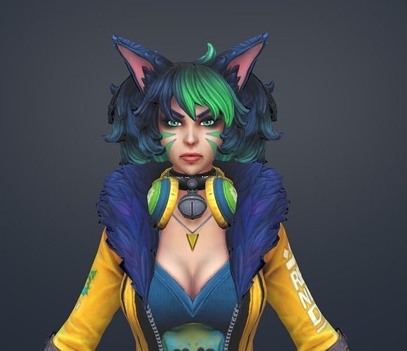 kitty kaboom 3D model