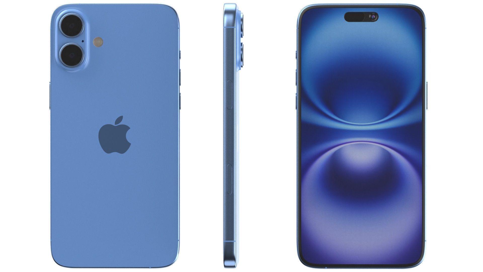 Apple iPhone 16 plus All colors 3D model_24
