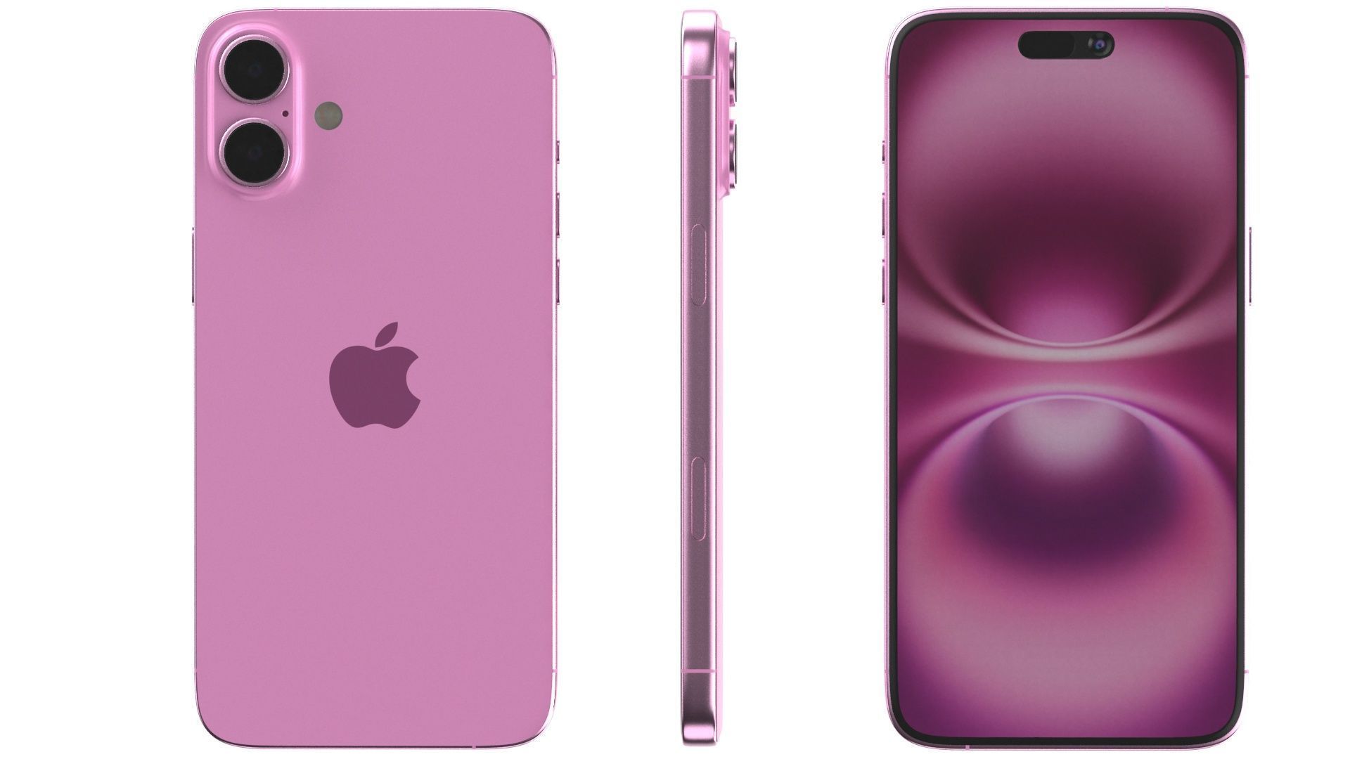 Apple iPhone 16 plus All colors 3D model_46